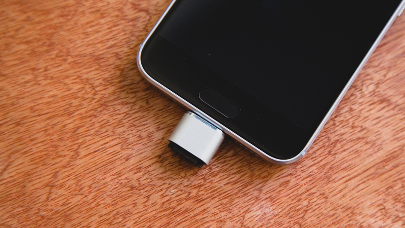 Griffin’s BreakSafe USB-C cable leaves a little nub at the end of whatever gadget you use it with.